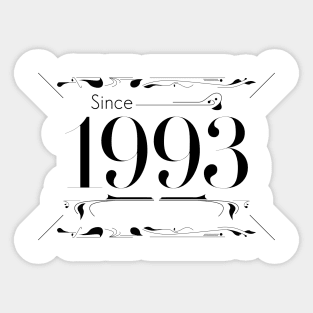 Birthday gift sign about age 1993 Sticker